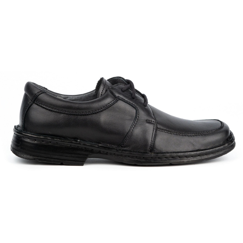 WASAK Sapatos casuais em pele de homem 0078W preto