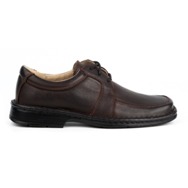 WASAK Sapatos casuais de homem em pele 0078W castanhos marrom