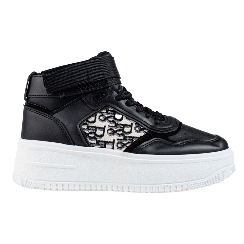 Sapatilhas de plataforma alta Shelovet de mulher preto