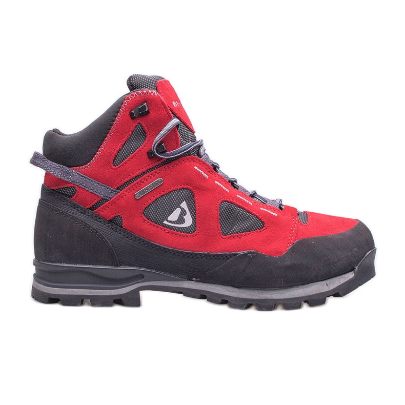 Sapatos trekking mulher BERGSON Kakka Mid Stx vermelho/preto