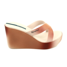 Chinelos de cunha Ipanema 83423 Colore Fem AI973 Bege/Marrom