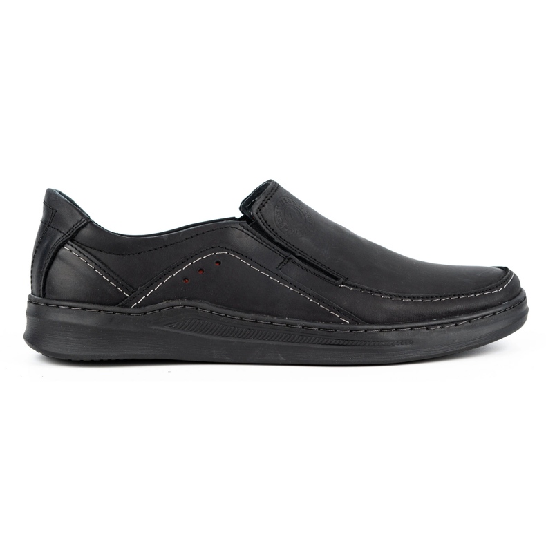 Olivier Sapatos slip-on em pele de homem SLIP-ON 216GT preto