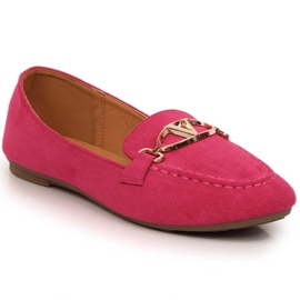 Sapatos Vinceza mocassins de camurça W 2227 JAN185C rosa