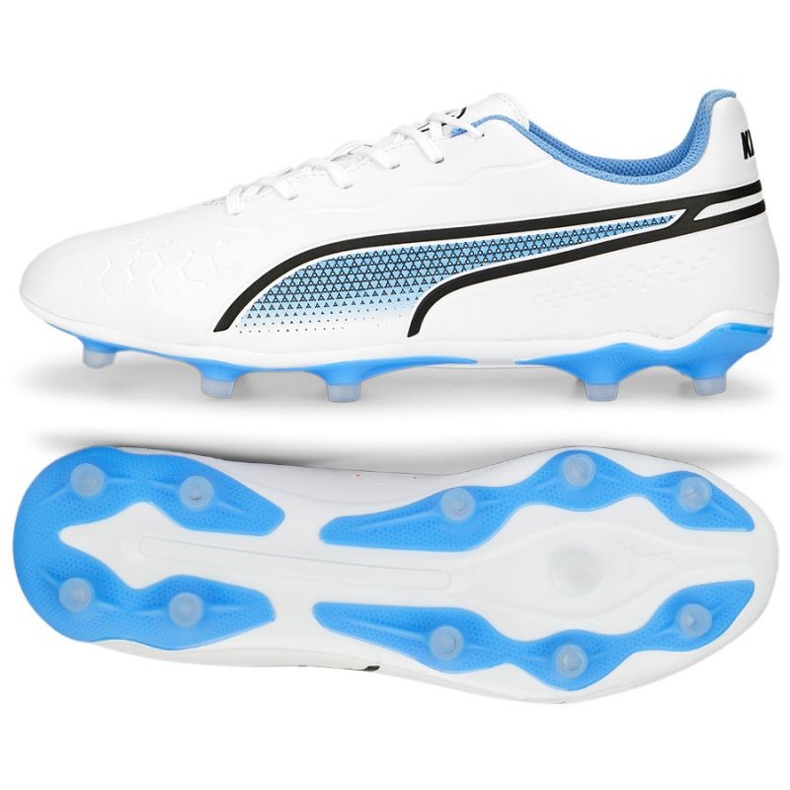 Chuteira Puma King Match FG/AG M 107257 01 branco branco