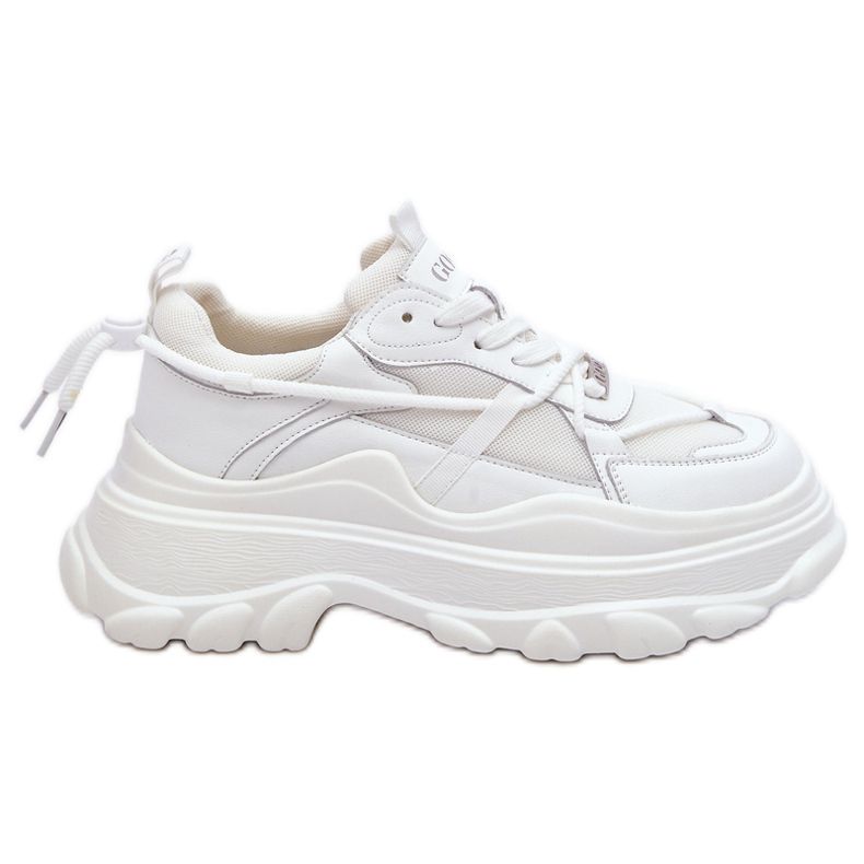 Sapatos esportivos em uma plataforma maciça GOE LL2N4029 branco