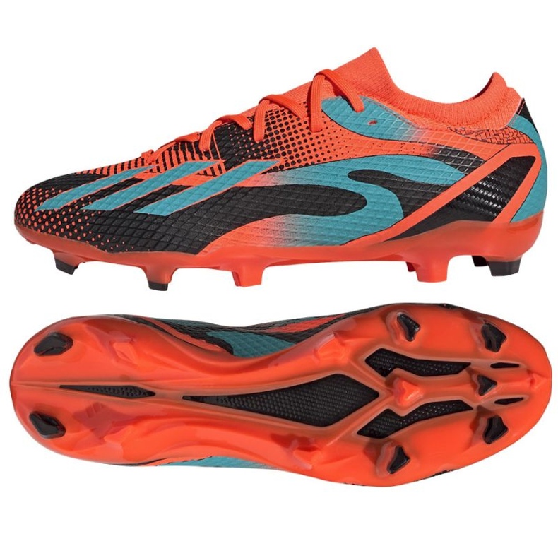 Chuteira Adidas X Speedportal Messi.3 Fg M GZ5146 laranja laranjas e tintos