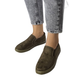 Tênis verde de camurça ecológica Leroy