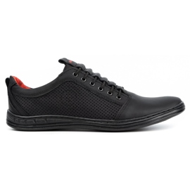 Polbut Sapatos masculinos casuais de couro 2121p preto Polbut Sapatos masculinos casuais de couro 2121p preto