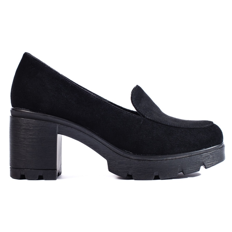 W. Potocki Sapatos de camurça de salto alto para mulher Potocki preto