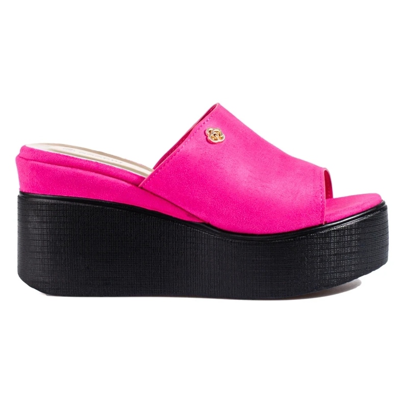 Cunhas altas femininas rosa