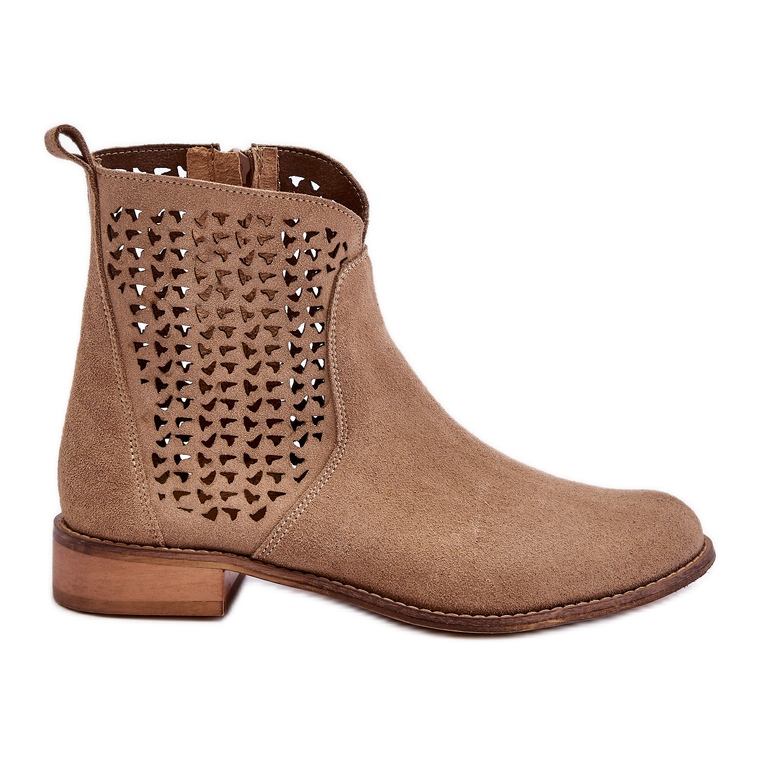 Botas camurça Nicole 2791/023 bege escuro