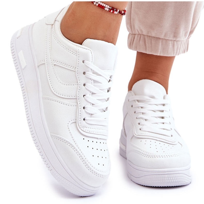 Vinceza Sapatos esportivos femininos White Rhea branco
