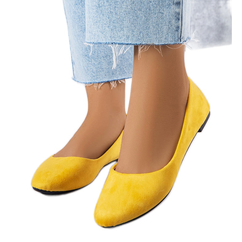 BM Sabrinas amarelas de camurça ecológica Donatien amarelo