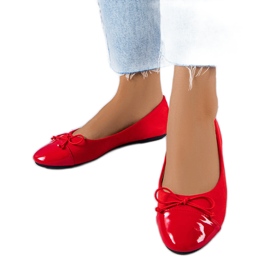 Bailarinas lacadas vermelhas de Simard vermelho Bailarinas lacadas vermelhas de Simard vermelho