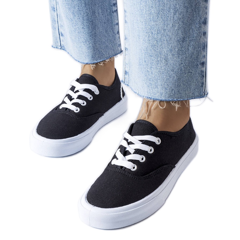 Tênis de tecido preto Fantina