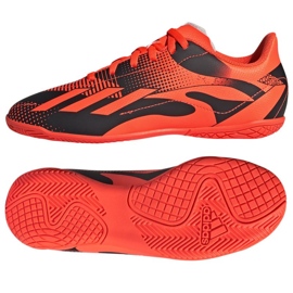 Chuteira Adidas X Speedportal Messi.4 In Jr GZ5138 laranja laranjas e vermelhos