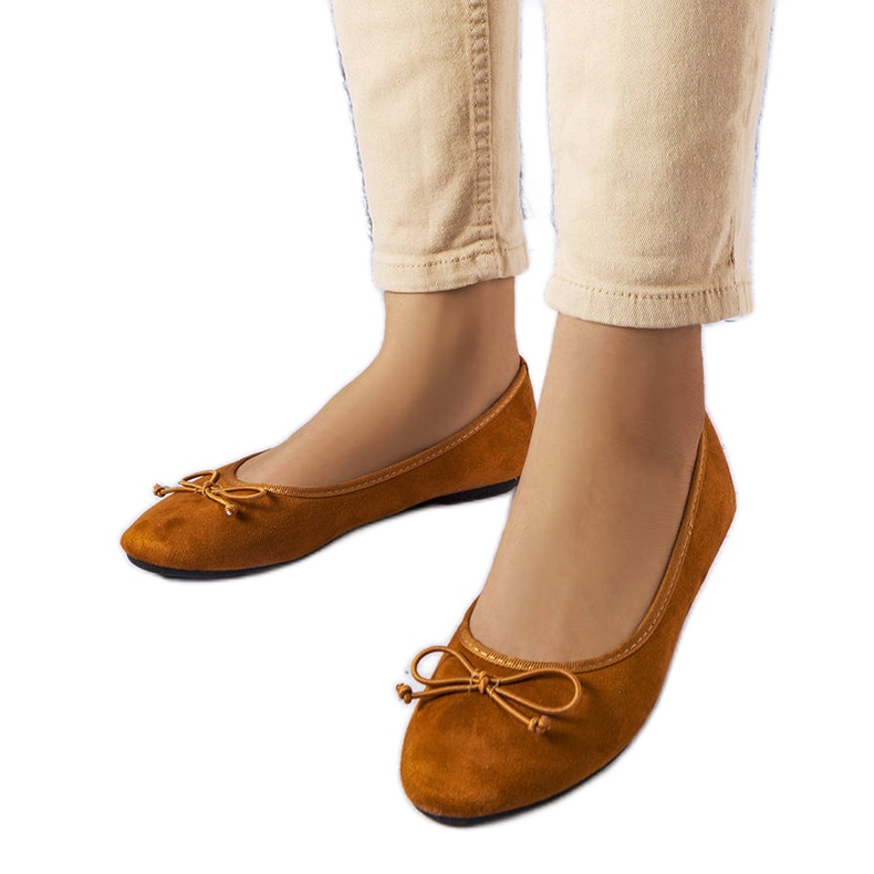 Bailarinas marrons com laço Chandonnet castanho