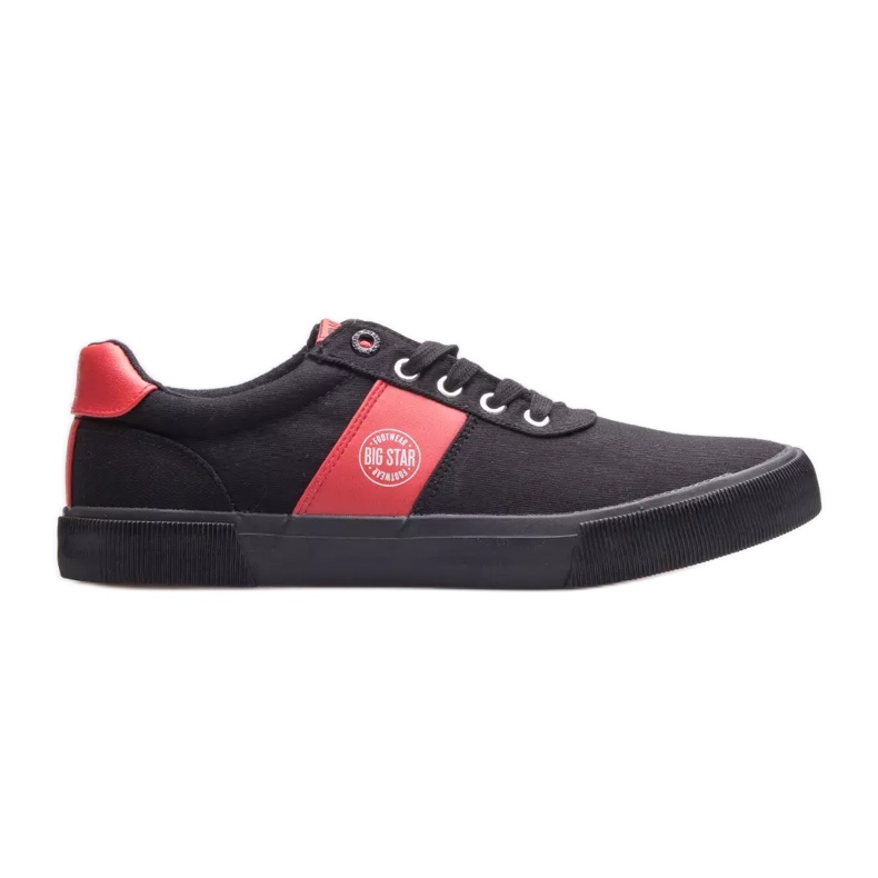 Tênis masculino Big Star JJ174255 preto vermelho