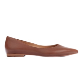 Marco Shoes bailarinas sutis marrom