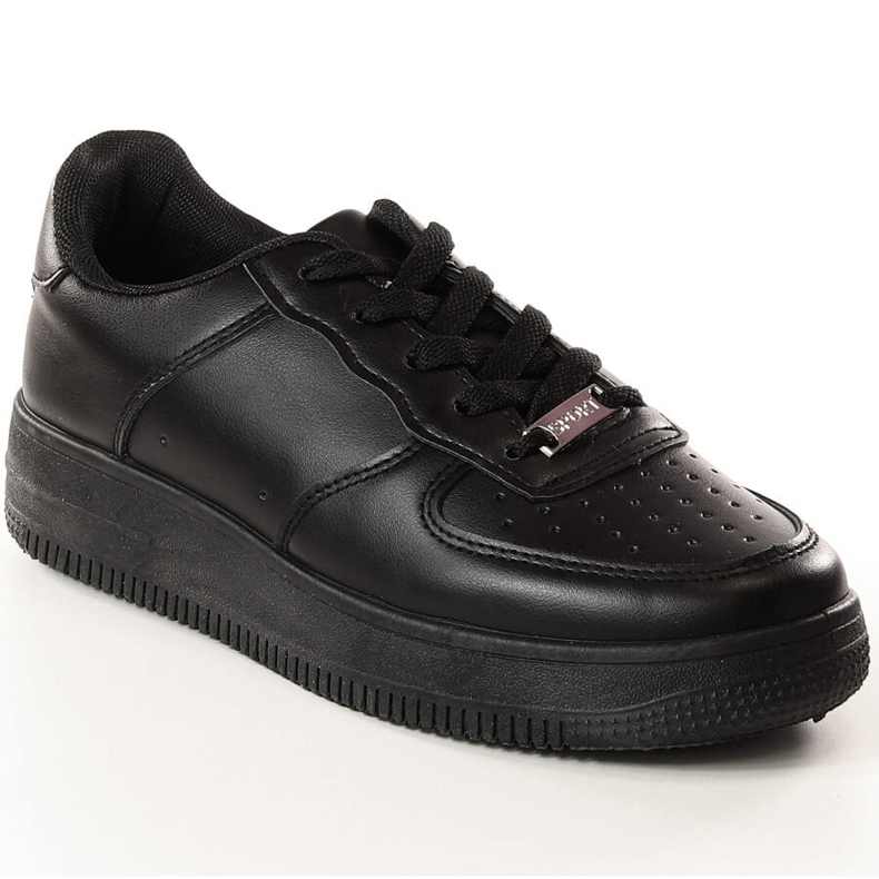 Sapatos esportivos femininos pretos Potocki 16002