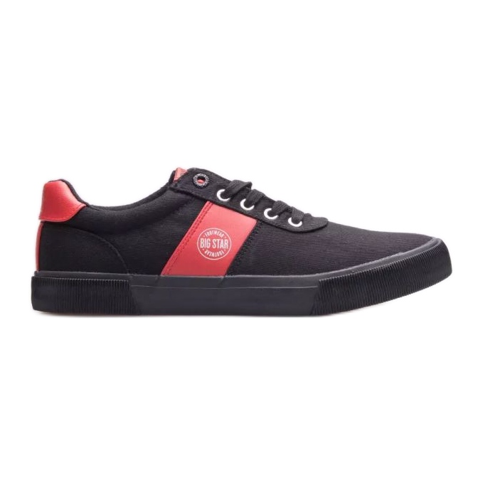 Sapatos Big Star M JJ174255 preto vermelho