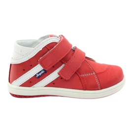 Hugotti Sapatos de couro Hugutti com velcro vermelho