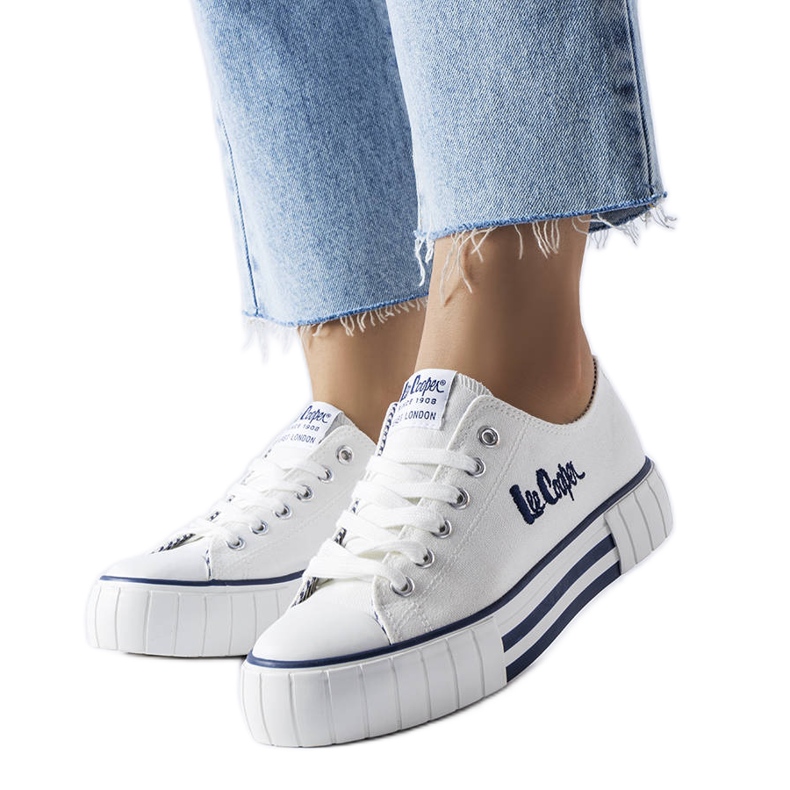 Lee Cooper LCW-23-31-1802L tênis branco