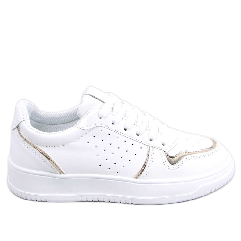 BM Sapatilhas de mulher Reggi Gold branco