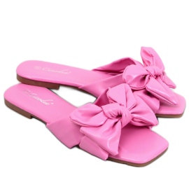 BM Minnen chinelos de laço rosa