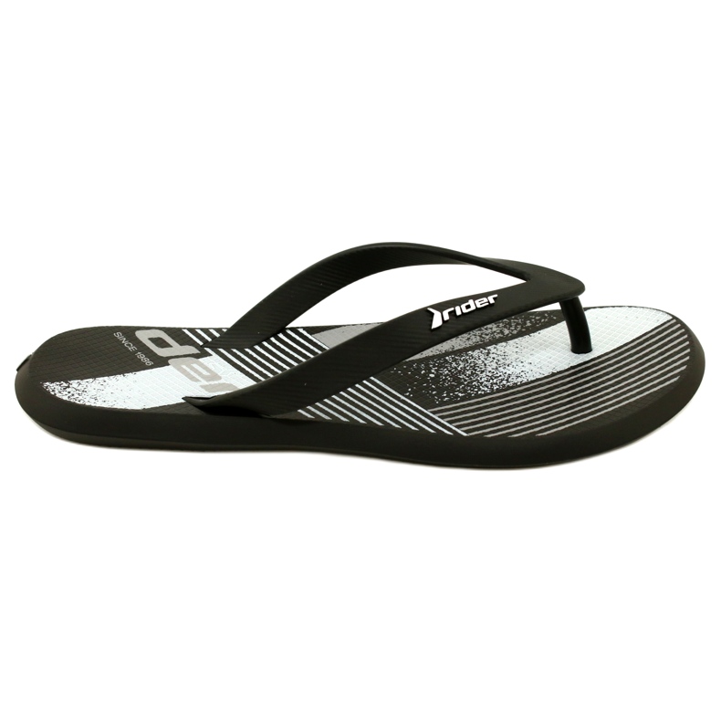 Chinelos masculinos Rider 83419 AH973 Preto/Branco