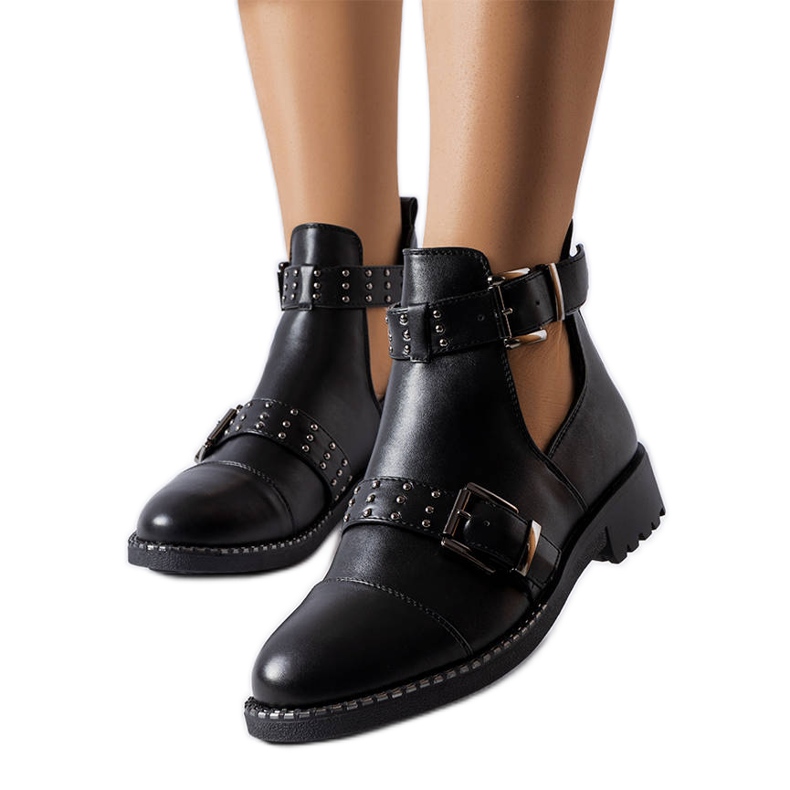 Botas pretas com recortes Blondlot preto