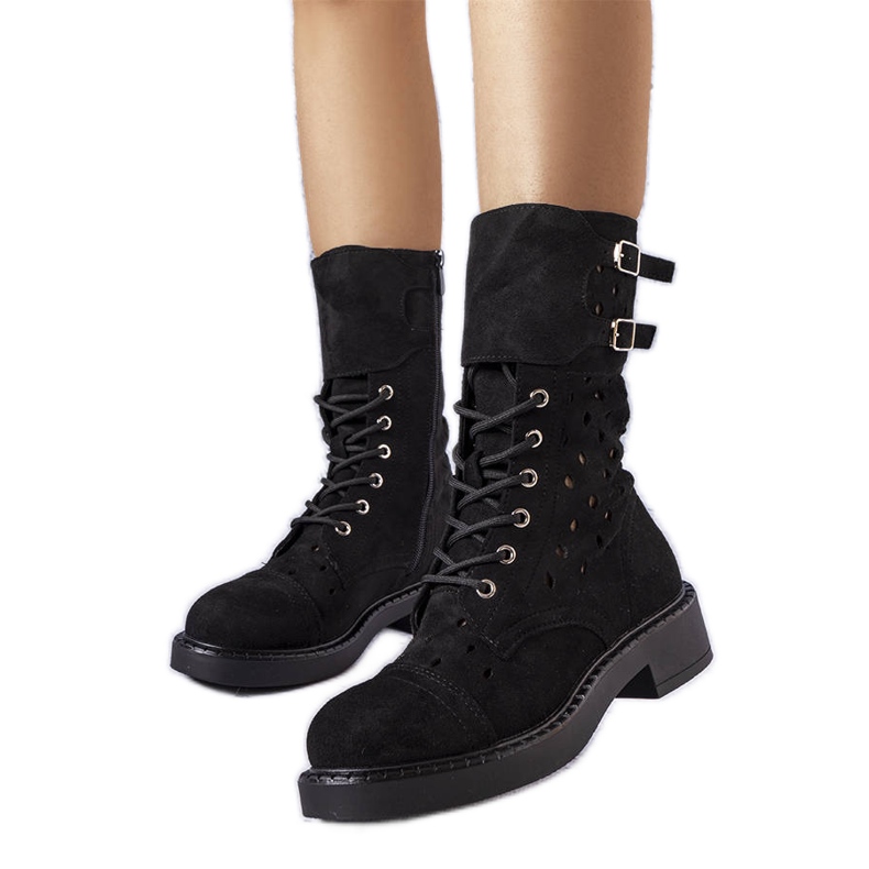 Botas pretas vazadas Legault preto