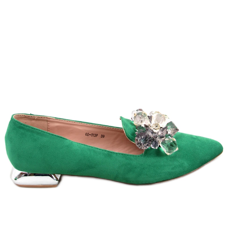 PA1 Mocassim Lords com pedras Verde Falconi