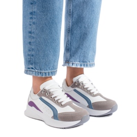 Sapatilhas multicoloridas Shelovet de mulher branco