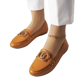Mocassins castanhos de mulher Eleena marrom