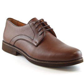 Sapatos de homem com atacadores castanhos em pele T.Sokolski W21-903