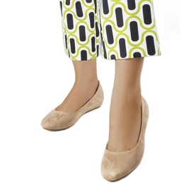 Sabrinas bege com salto baixo Sylvia marrom