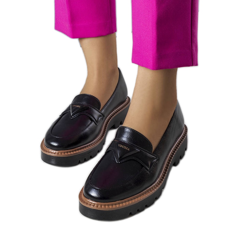 Jacquenett black lords com palmilha de couro preto