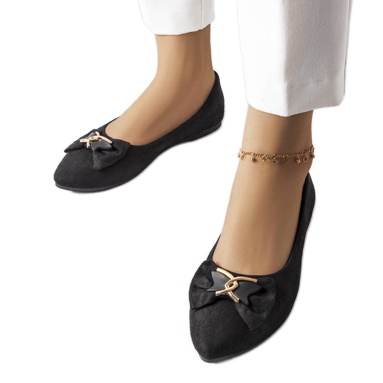 Bailarinas Jetté black bico fino preto