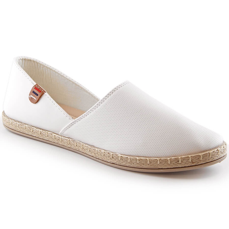 Sapatos alpercatas sem cadarço de mulher branca Vinceza 34591 branco