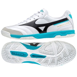 Chuteiras de futebol Mizuno Morelia Sala Classic In M Q1GA220209 branco branco