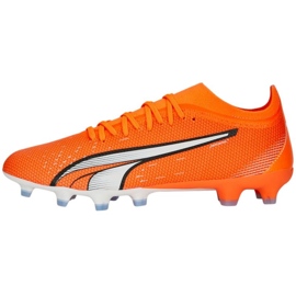 Chuteira Puma Ultra Match FG/AG M 107217 01 laranja laranjas e vermelhos