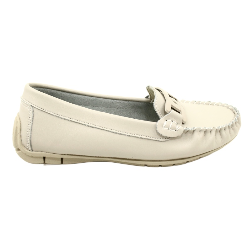 Mocassim feminino de couro Filippo DP4547 bege