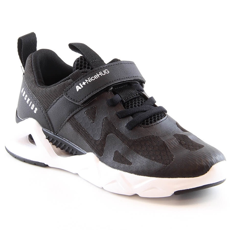 Atletico Calçado desportivo infantil com velcro preto AbcKids B022302001