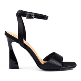 W. Potocki Sandálias de salto alto de mulher Potocki preto