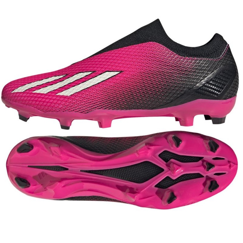 Chuteira Adidas X Speedportal.3 Fg Ll M GZ5065 rosa rosas e roxos