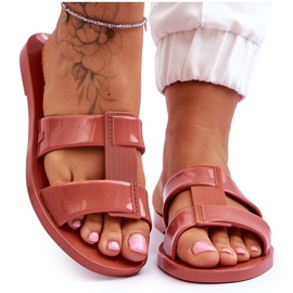 Chinelos veganos da moda ZAXY JJ285262 rosa sujo