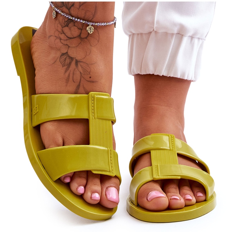 Chinelos veganos da moda ZAXY JJ285261 Verde