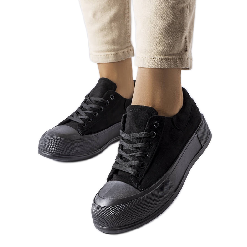 BM Tênis plataforma preto Agathe.