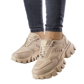 Tênis marrom com solado maciço Inez